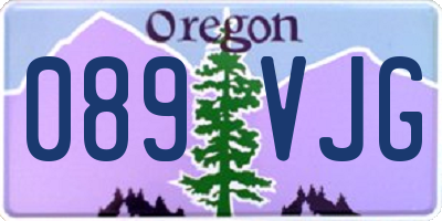 OR license plate 089VJG