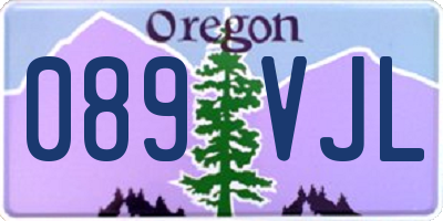 OR license plate 089VJL