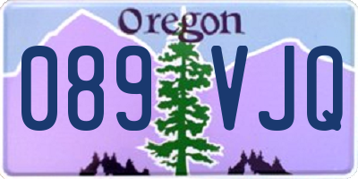 OR license plate 089VJQ