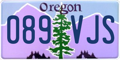 OR license plate 089VJS