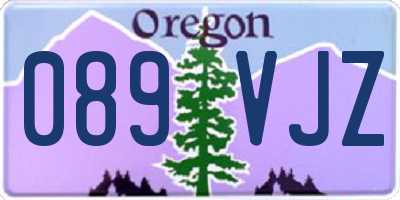 OR license plate 089VJZ