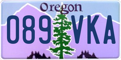 OR license plate 089VKA