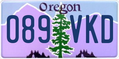OR license plate 089VKD