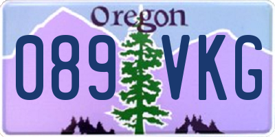 OR license plate 089VKG