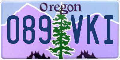 OR license plate 089VKI