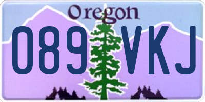 OR license plate 089VKJ