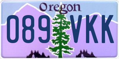 OR license plate 089VKK