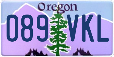 OR license plate 089VKL