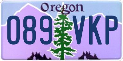 OR license plate 089VKP