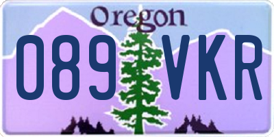 OR license plate 089VKR