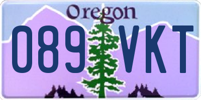 OR license plate 089VKT