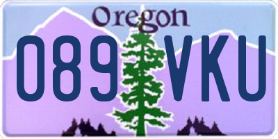 OR license plate 089VKU