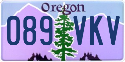 OR license plate 089VKV