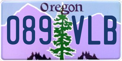OR license plate 089VLB