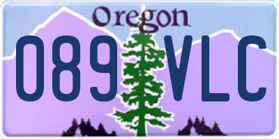 OR license plate 089VLC