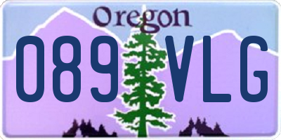 OR license plate 089VLG