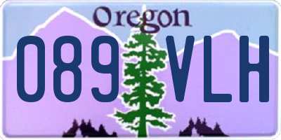 OR license plate 089VLH