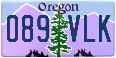 OR license plate 089VLK