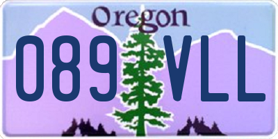 OR license plate 089VLL
