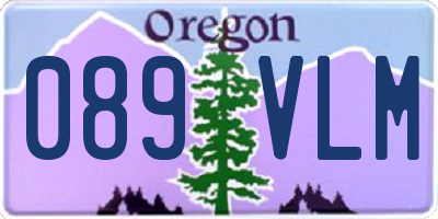 OR license plate 089VLM