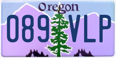 OR license plate 089VLP