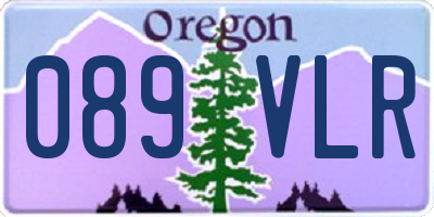 OR license plate 089VLR