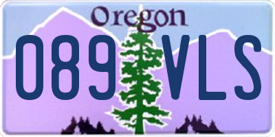 OR license plate 089VLS