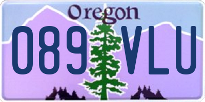 OR license plate 089VLU