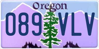 OR license plate 089VLV