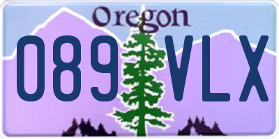 OR license plate 089VLX