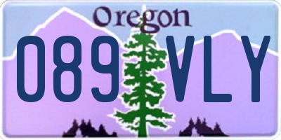 OR license plate 089VLY