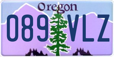 OR license plate 089VLZ
