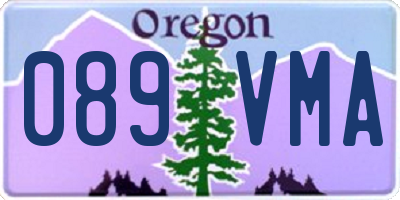OR license plate 089VMA