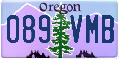 OR license plate 089VMB