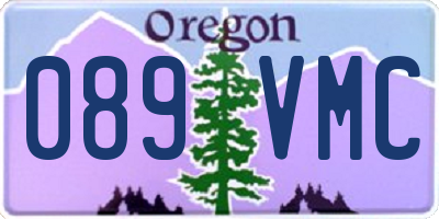 OR license plate 089VMC