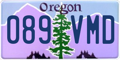 OR license plate 089VMD