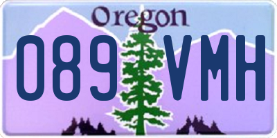 OR license plate 089VMH