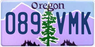 OR license plate 089VMK