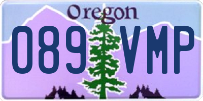 OR license plate 089VMP