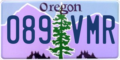 OR license plate 089VMR