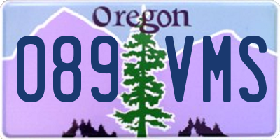 OR license plate 089VMS