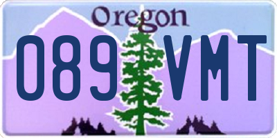 OR license plate 089VMT