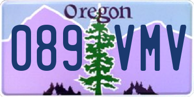 OR license plate 089VMV