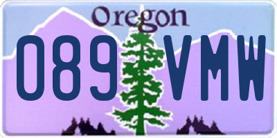 OR license plate 089VMW