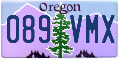 OR license plate 089VMX