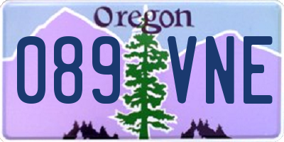 OR license plate 089VNE