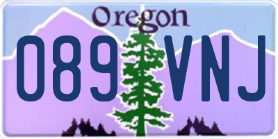 OR license plate 089VNJ