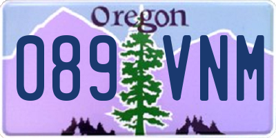 OR license plate 089VNM