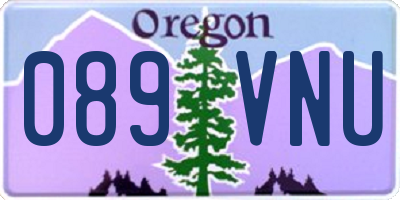OR license plate 089VNU