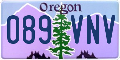 OR license plate 089VNV